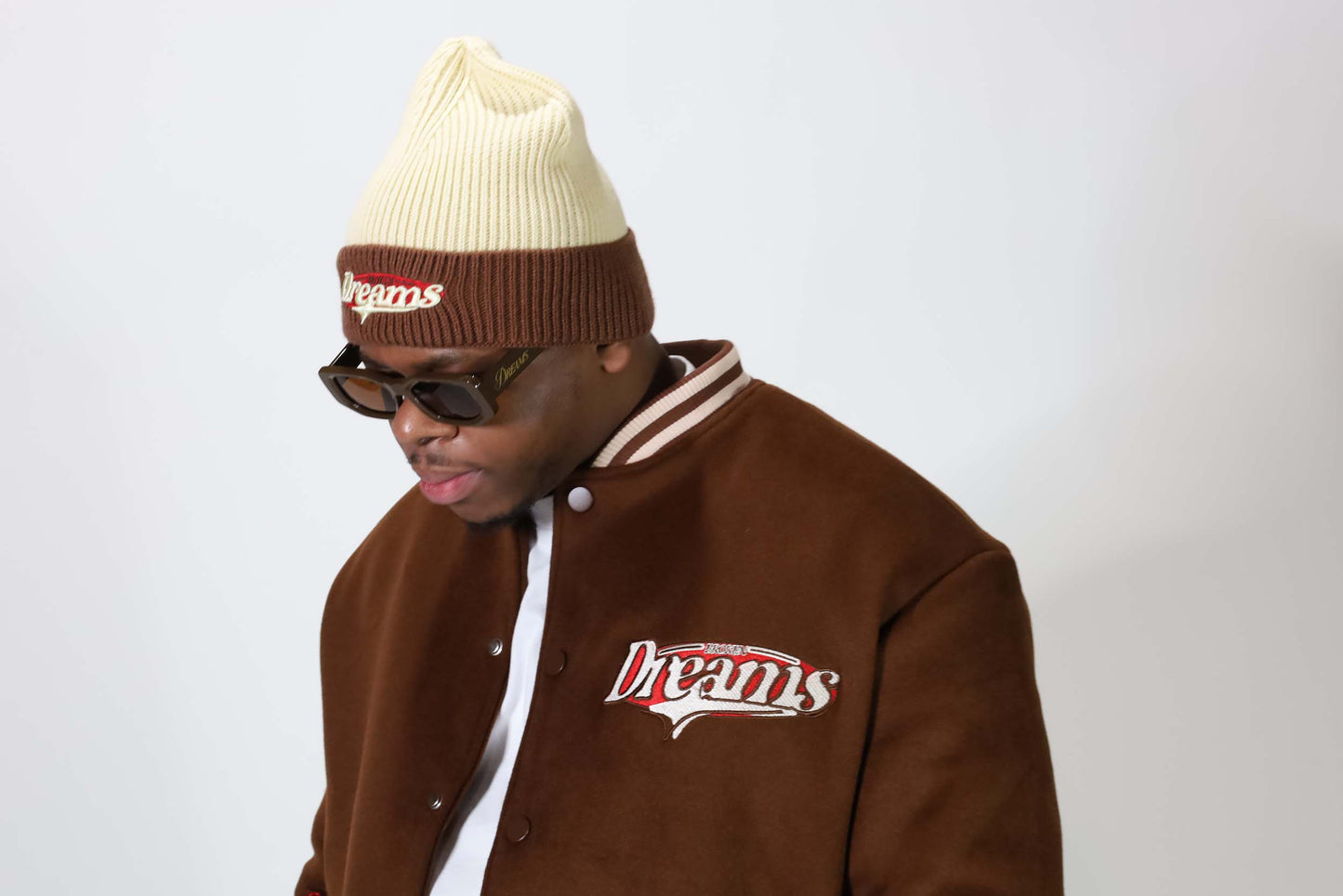 Dreams Star Logo Beanie Cream/Brown