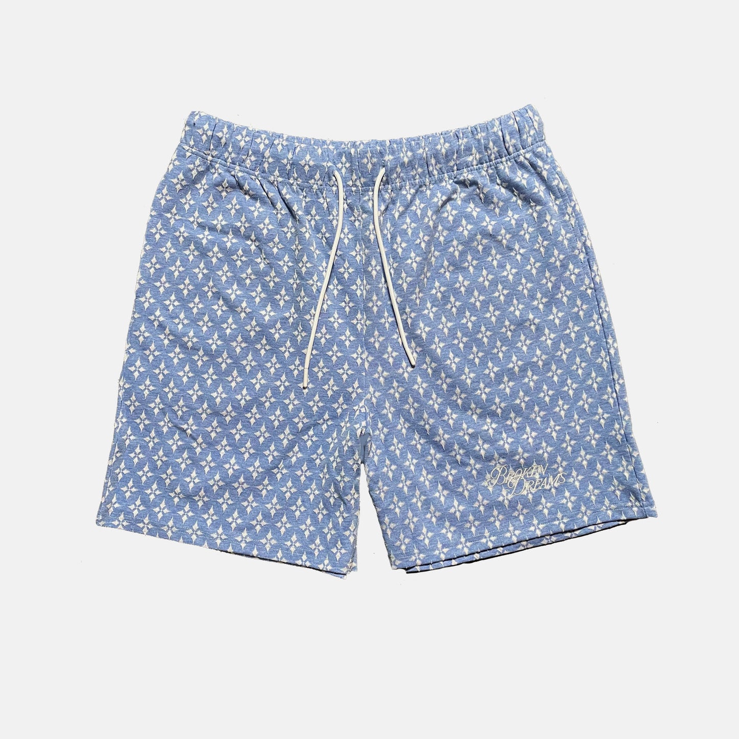 Broken Dreams Diamond Shorts Blue