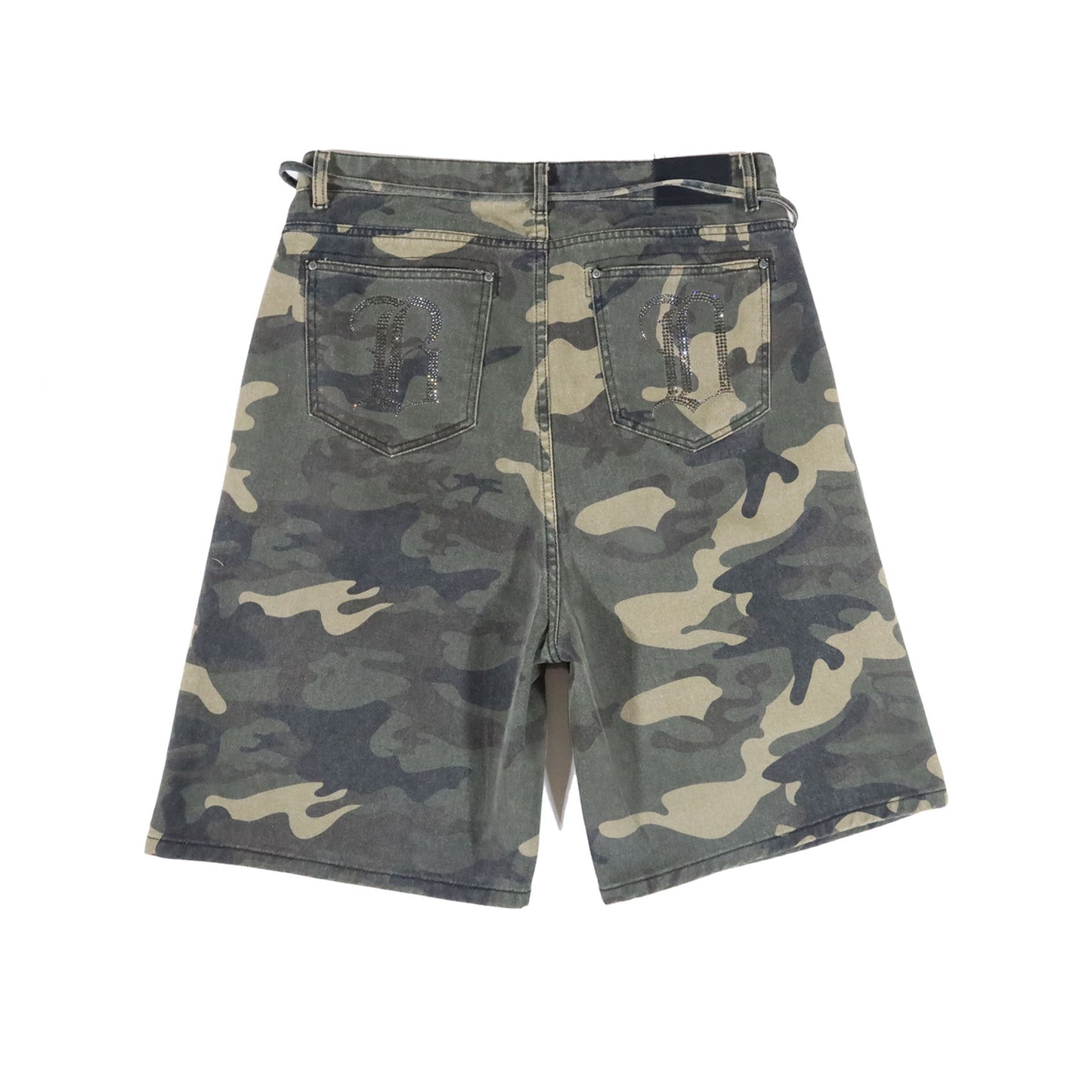 Dreams Camo Rhinestone Shorts