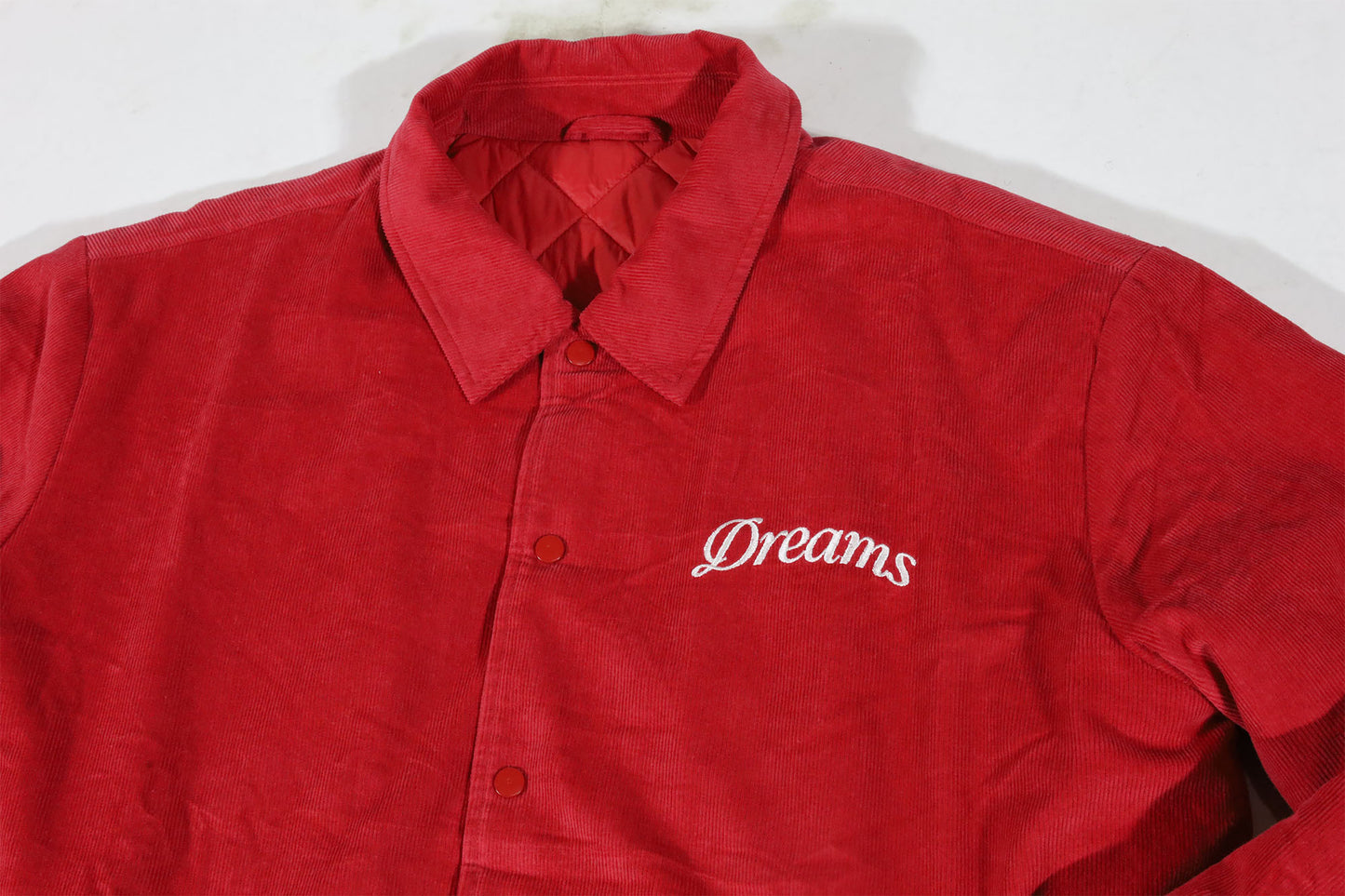 Dreams Corduroy Bomber Jacket Red Limited Edition 1 of 1