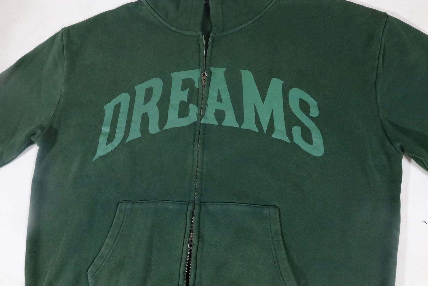 Dreams Zip Up Hoodie Vintage Green Washed