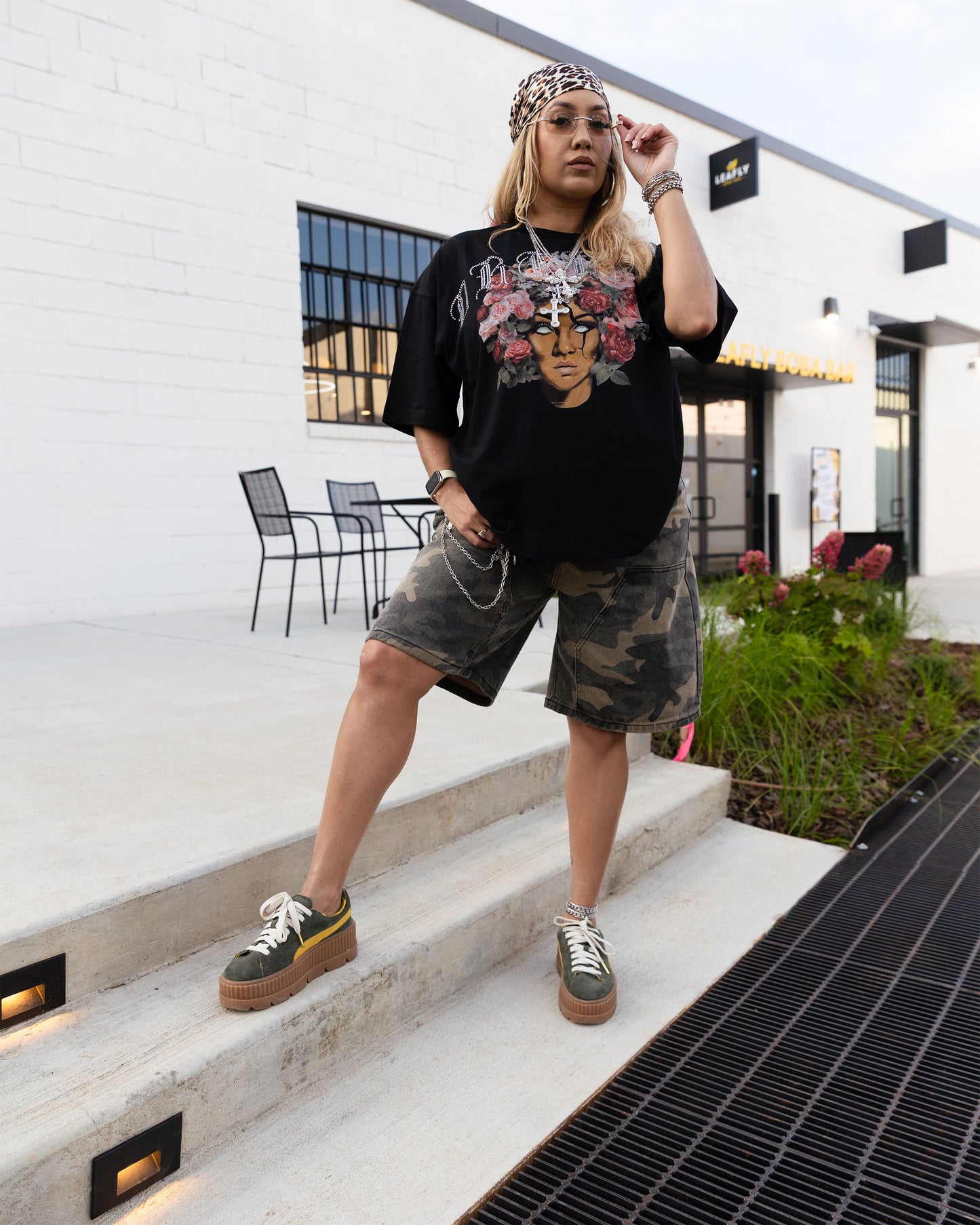 A Rose That Grew Rhinestone Tee