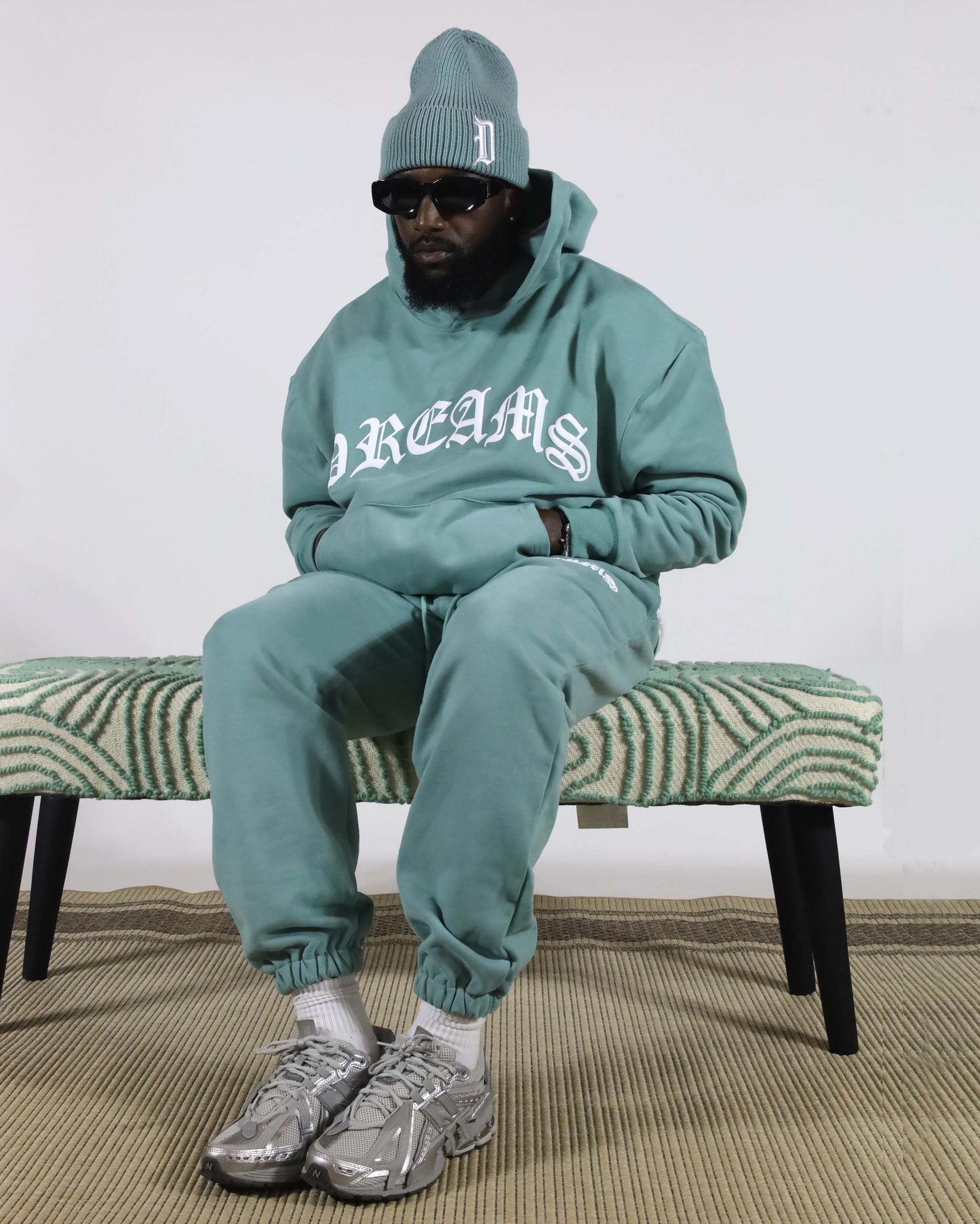 Dreams D Logo Beanie Aqua Sea Green