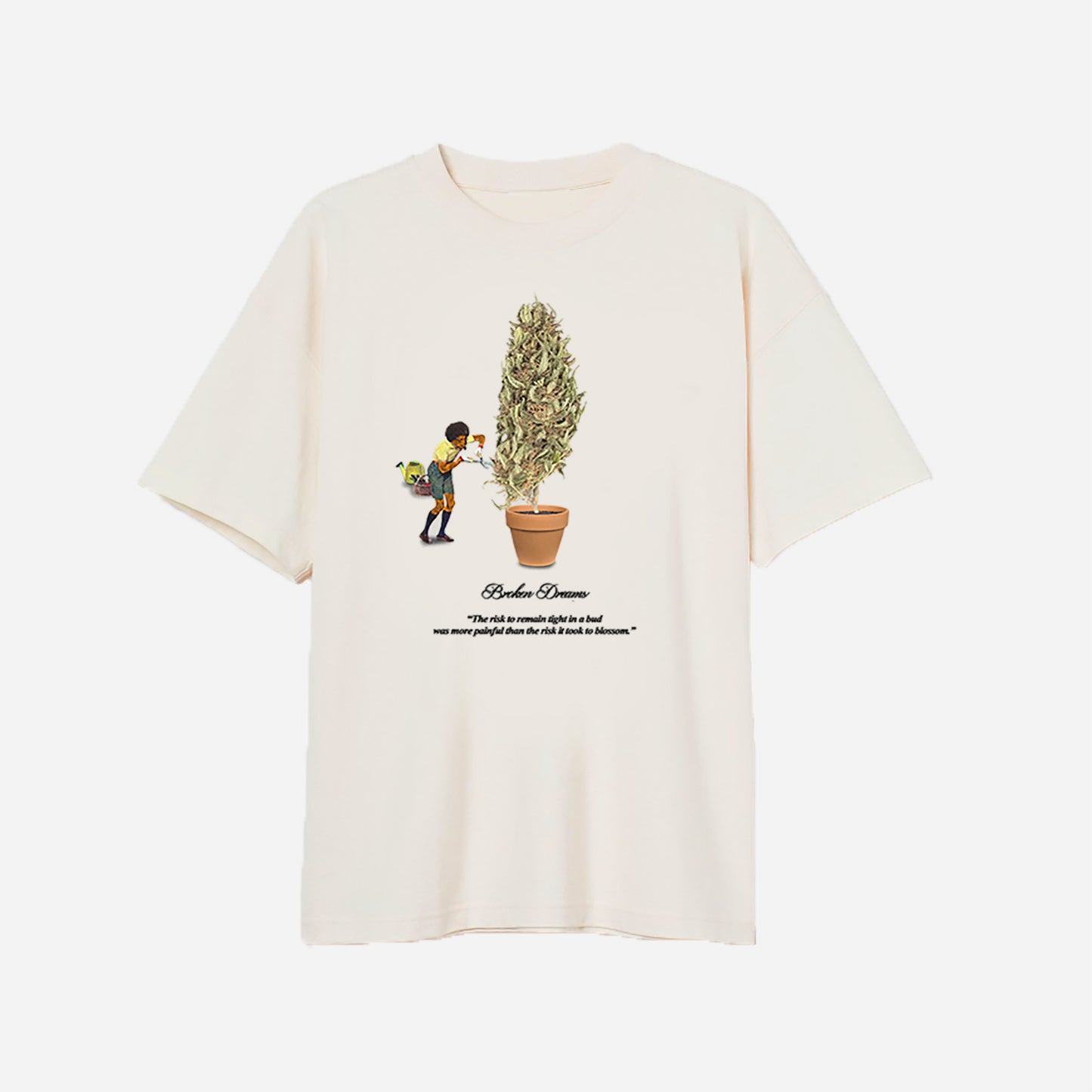 "Dreamscaping" Cream Tee