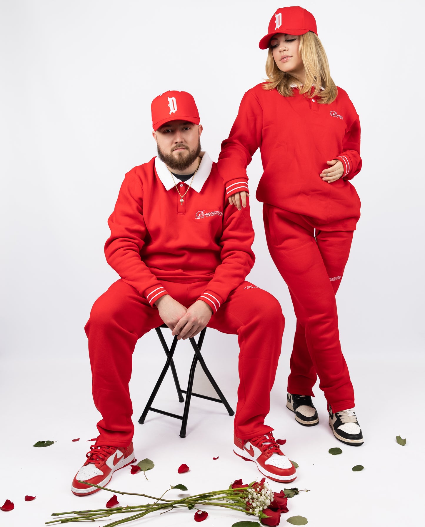 Broken Dreams Red Cursive Sweatpant