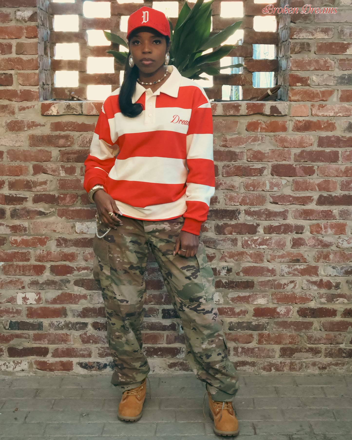 Dreams Stripe Polo Red/Cream