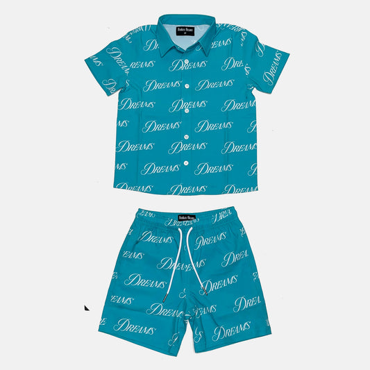 Baby Dreams All-Over Set Teal Blue