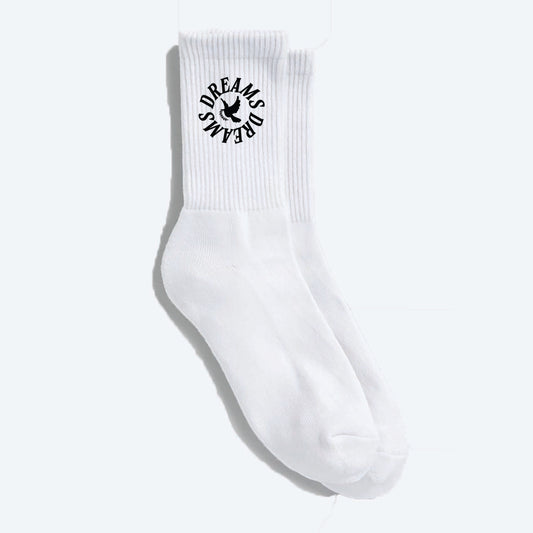 Dove Logo Socks White/Black