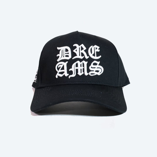 Dreams Stacked Logo 10 Yr Anny Trucker Black