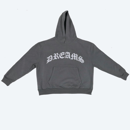 Dreams Arch Logo Hoodie Smoke Grey