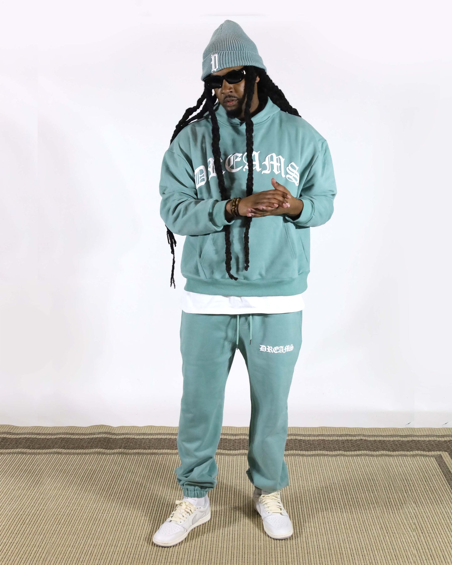 Dreams Arch Logo Sweatpant Aqua Sea Green