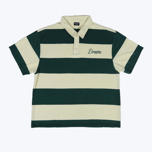 Dreams Stripe Polo Green/Cream
