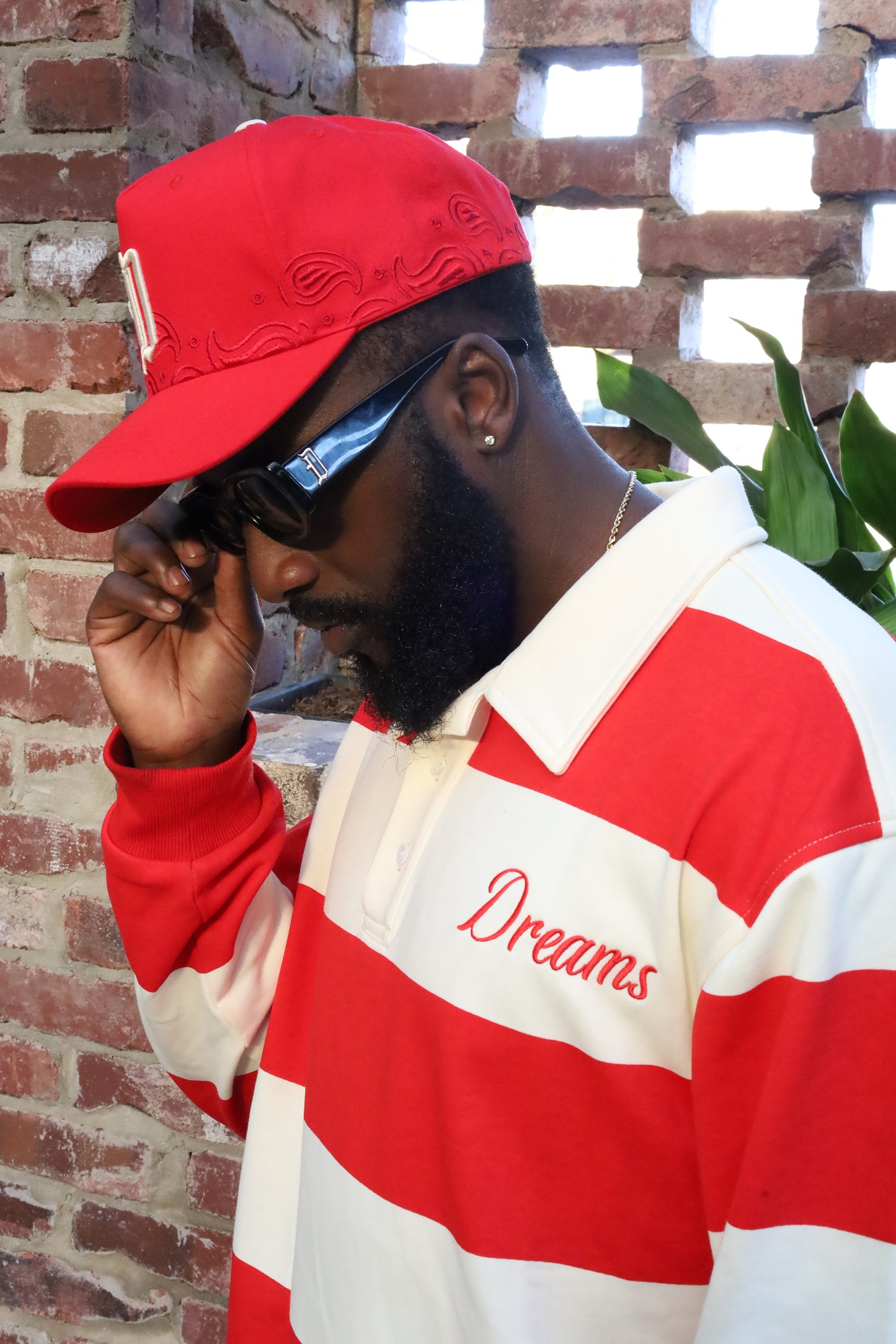 Dreams Stripe Polo Red/Cream