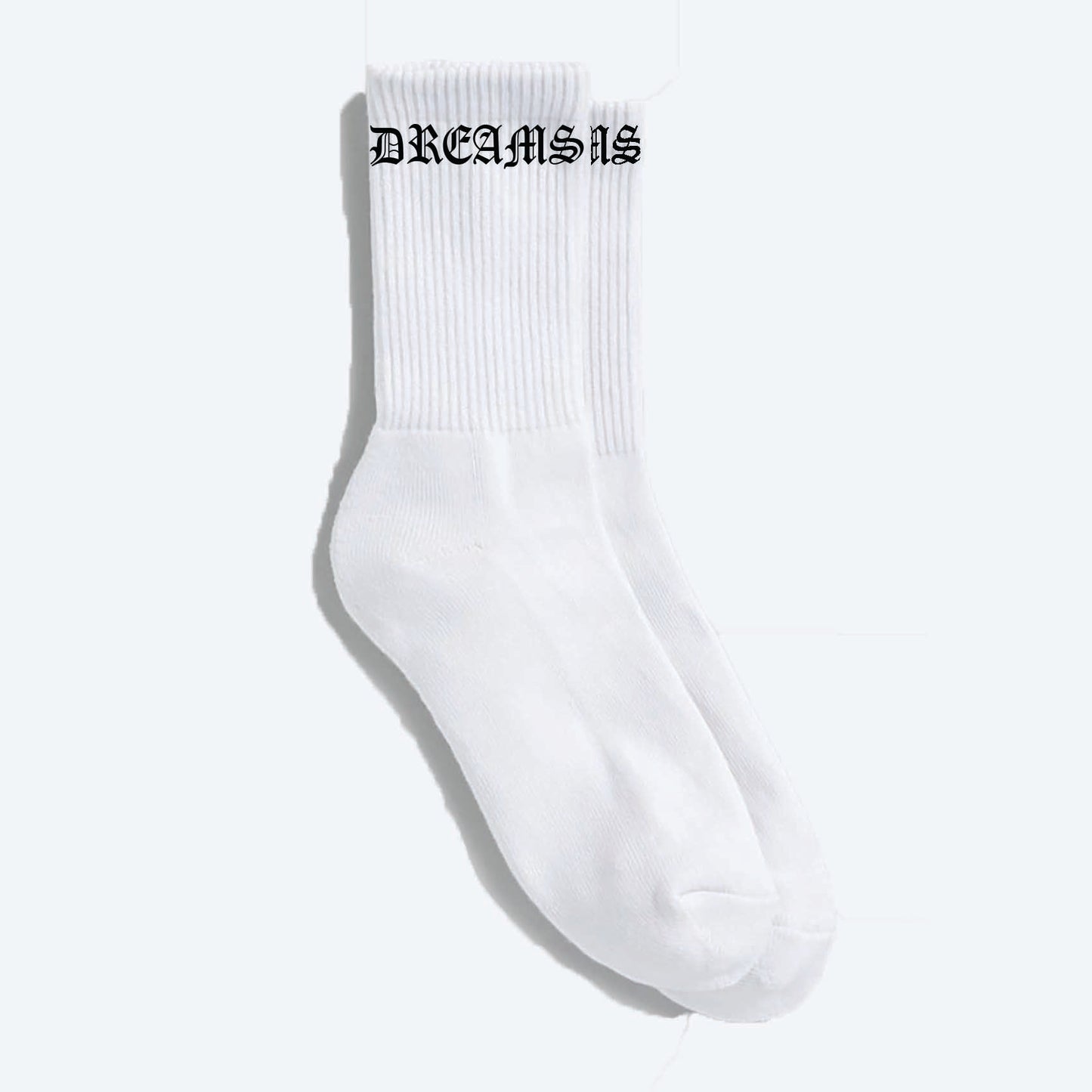 Dreams Old English Socks White/Black