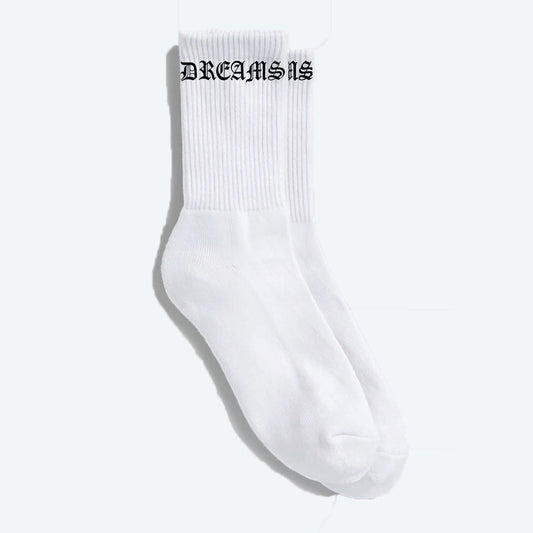 Dreams Old English Socks White/Black