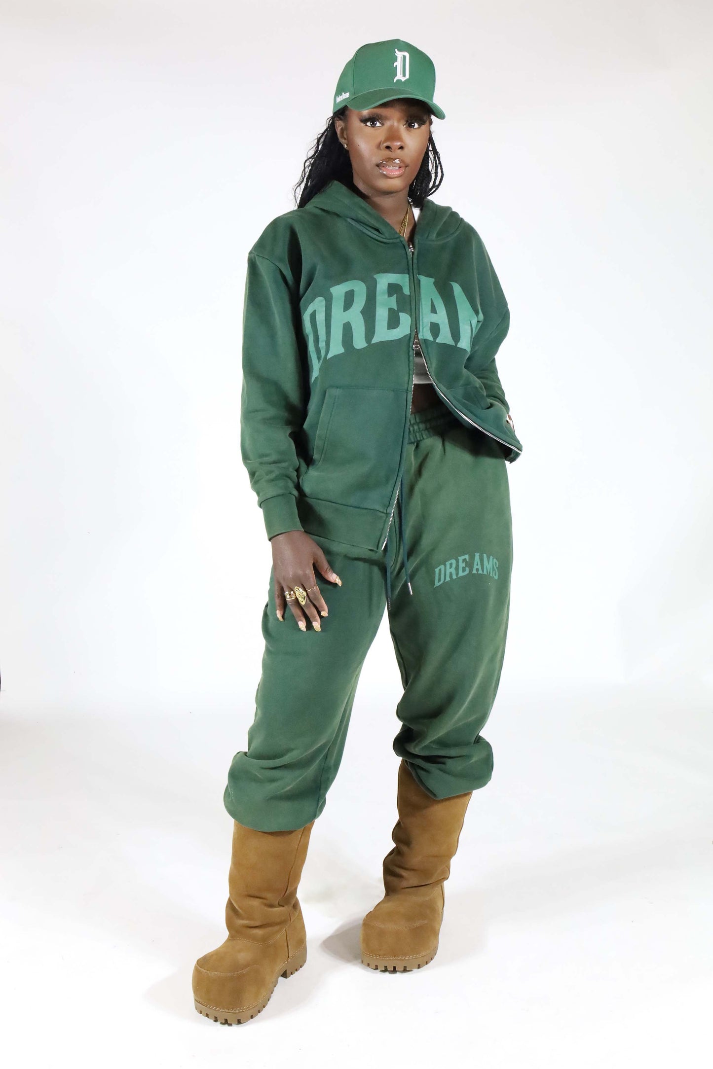 Dreams Sweatpants Vintage Green Washed