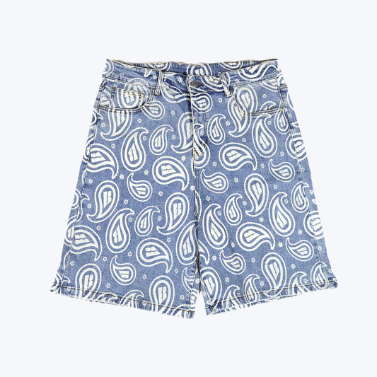 Dreams Paisley Denim Shorts